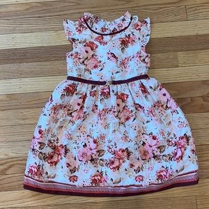 3T Beautiful red and pink sleeveless dress from Janie and Jack